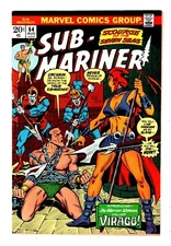SUB-MARINER 64 (FN+ 6.5) 1st VIRAGO WARRIOR WOMAN / 1973 BRONZE AGE *