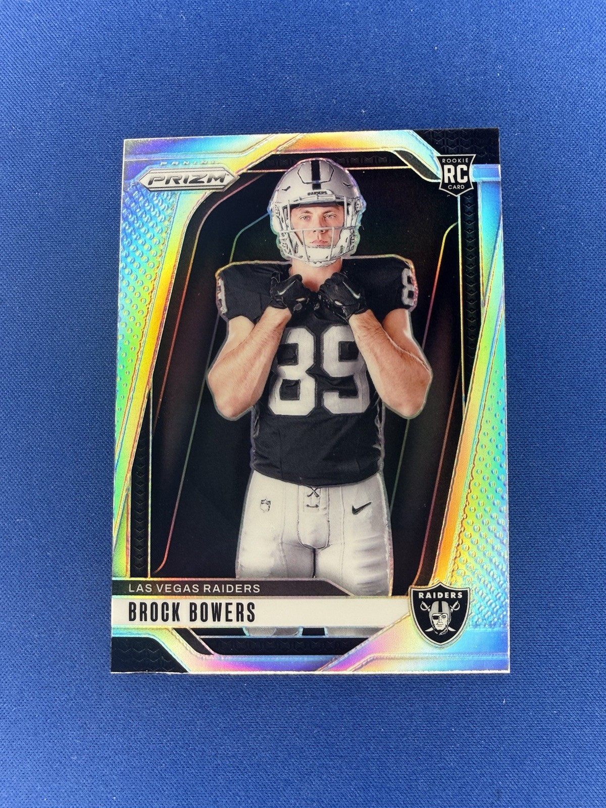 2024 Panini Prizm Brock Bowers Image Variation #9 Silver Prizm (RC) ROTY TE1