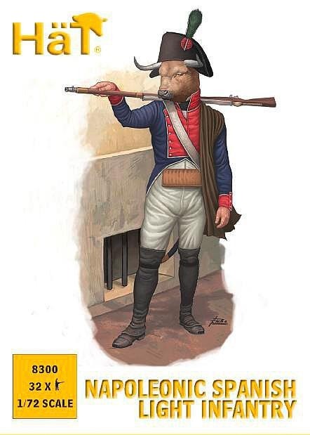 HäT 8300 1:72 Spanish Light Infantry Figure Kit - New