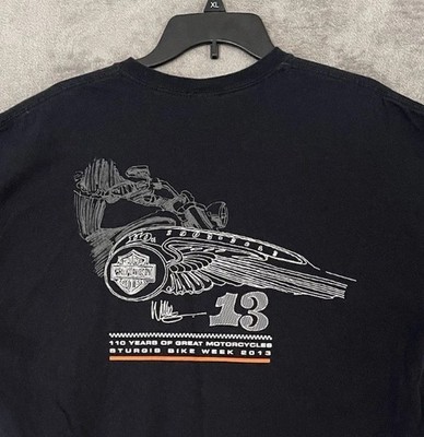Harley-Davidson Motorcycles T-Shirt Extra Large 110 Years Sturgis Bike Week 2013