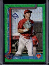 2025 Topps Pro Debut Dante Nori Chrome Green Wave Refractor #/99