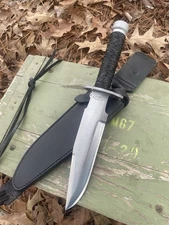 Wall Knives, MCS Bowie / Survivor Knife With Black model A Ring Sheath