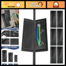 Fishing Lure Covers 6 Pack - PVC Leather Wraps for 6.5-9in Lures, Bait Guard & S