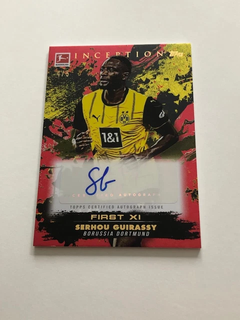 Serhou Guirassy Auto /5 Topps Inception Bundesliga 24/25 Borussia Dortmund BVB