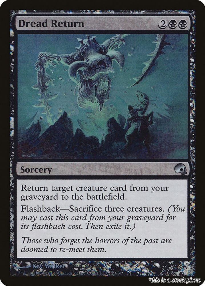 Dread Return (GRV 23), Foil, Premium Deck Series: Graveborn, MTG