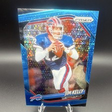 Panini Prizm Football Jim Kelly Blue Disco 125/125 #72 Buffalo Bills NFL 2025