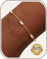 Silber Armband 925 Hypoallergen Einstellbar Gold Damen MäDchen Geburtstag