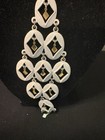 Vintage Modernist White Enamel Chain With A White And Gold Tone Dangle Tassel — photo 3