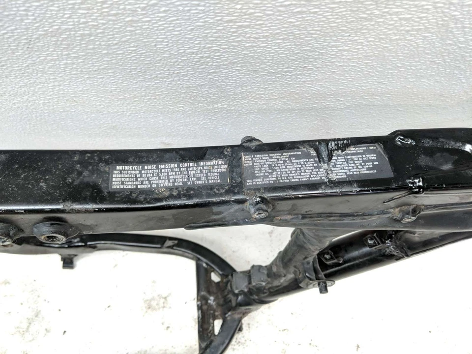 09 Suzuki DRZ400SM DRZ 400 cuadro principal chasis dañado SLVG TRSH AP Foto 3 de 4