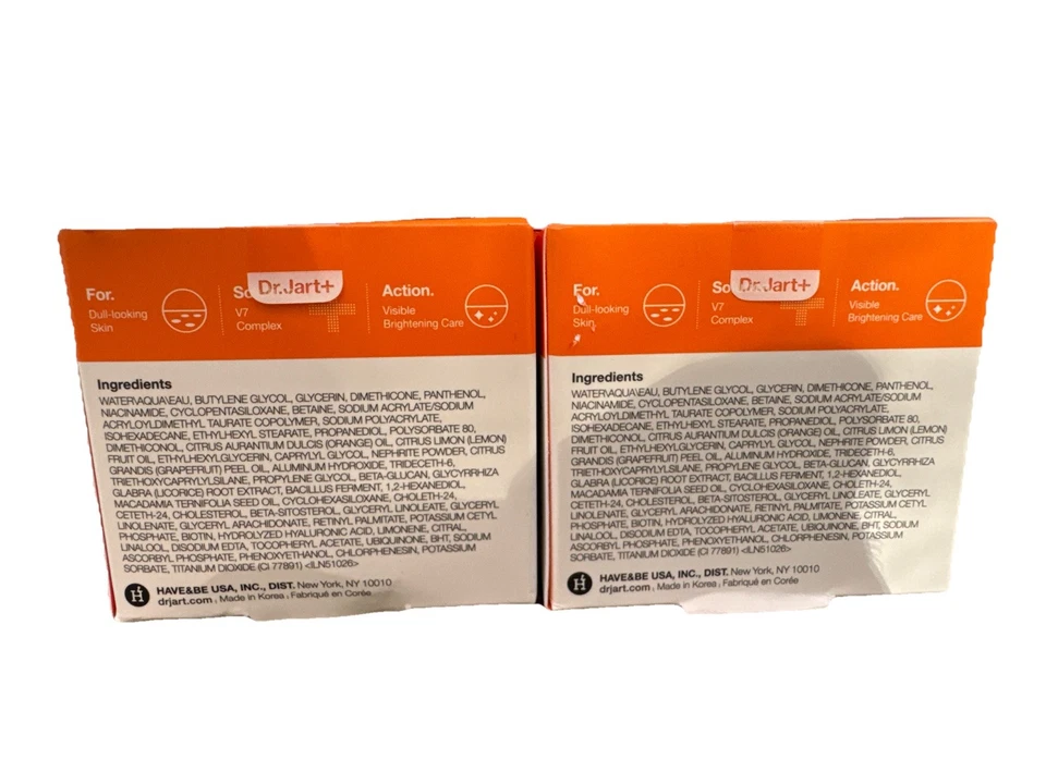 Dr. Jart+ V7 Toning Light 50 ml Creme Tone-Up Iluminador Pacote com 2 Vendedor dos EUA - Imagem 3 de 4