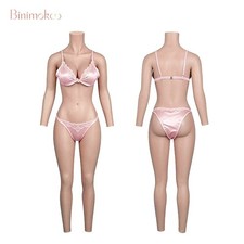 Silicone Breast Forms C Cup with Arms Realistic Fake Vaginas Tights Body Suits