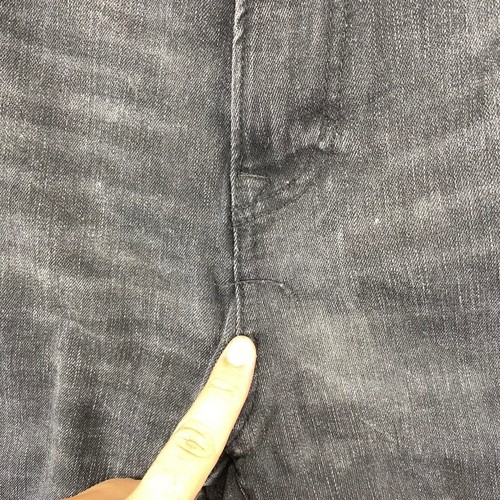 Aeropostale pantaloncino uomo sportivo slim invecchiato denim nero lavaggio taglia 38 - Foto 9 di 11