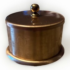 Vintage Brass Postage Stamp Roll Holder Stamp Dispenser