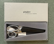 Vintage Gingher Chrome G-8 Knife Edge Scissors Dressmaker Sewing Shears in Box