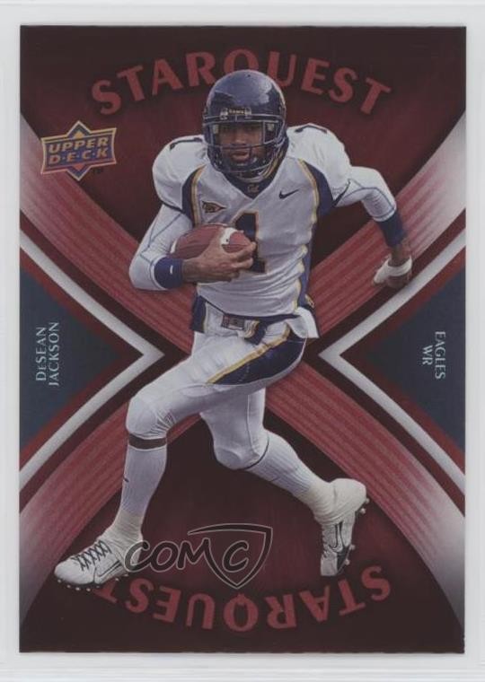 2008 Upper Deck Starquest Rainbow Red DeSean Jackson #SQ9 Rookie RC 8d4