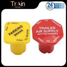 Parking and Air Brake Knobs Set for Threaded Semi Trucks 298817 298818