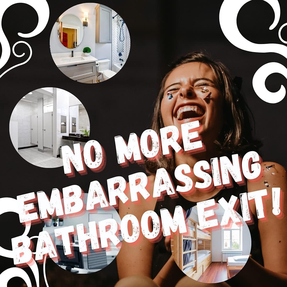 Toilet Poop Spray 2 Fl Oz (2 Count), Ocean Scent Oder Eliminator Spray Before...