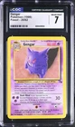 CGC 7 NEAR MINT Gengar 1999 Fossil 20/62 Rare Pokemon Card
