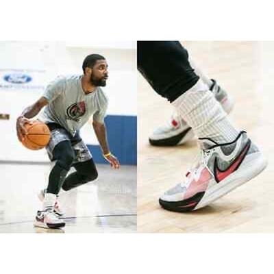 Nike Air Zoom Kyrie 8 White University Red Black Sneakers Men's