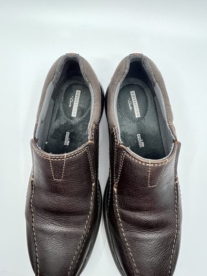 Collection By Clarks Bradley Step Brown Leather Mens Size 9.5 M Casual Loafer