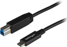 Startech 3.3Ft/1M USB-B to USB-C Cable, USB 10Gbps, Data Cord USB31CB1M