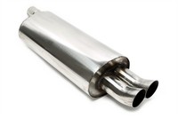 TA Technix EndschalldäMpfer 2X76Mm DTM Edelstahlanlage Evoe466A-Xx