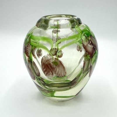 Vase Glas Daniel Salazar Glaskunst Lundberg Studio Kalifornien USA Blumen Blüten