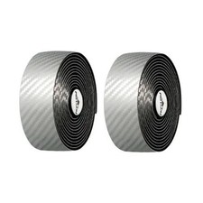 NASTRO MANUBRIO BICICLETTA DA CORSA SIMIL CARBONIO BICI VINTAGE RETRO - ARGENTO