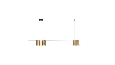 5902693803690 Lampa wisząca (listwa) GENESIS BLACK GOLD 5xGU10 ML0369 Milagro MI