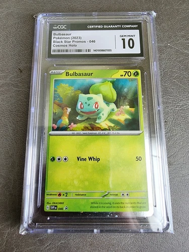 CGC 10 - 2023 PROMO Bulbasaur SVP046 COSMOS HOLO Pokemon Card
