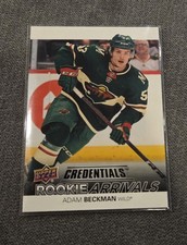 2021-22 Upper Deck Credentials - Rookie Arrivals Adam Beckman #RA-38 (RC)