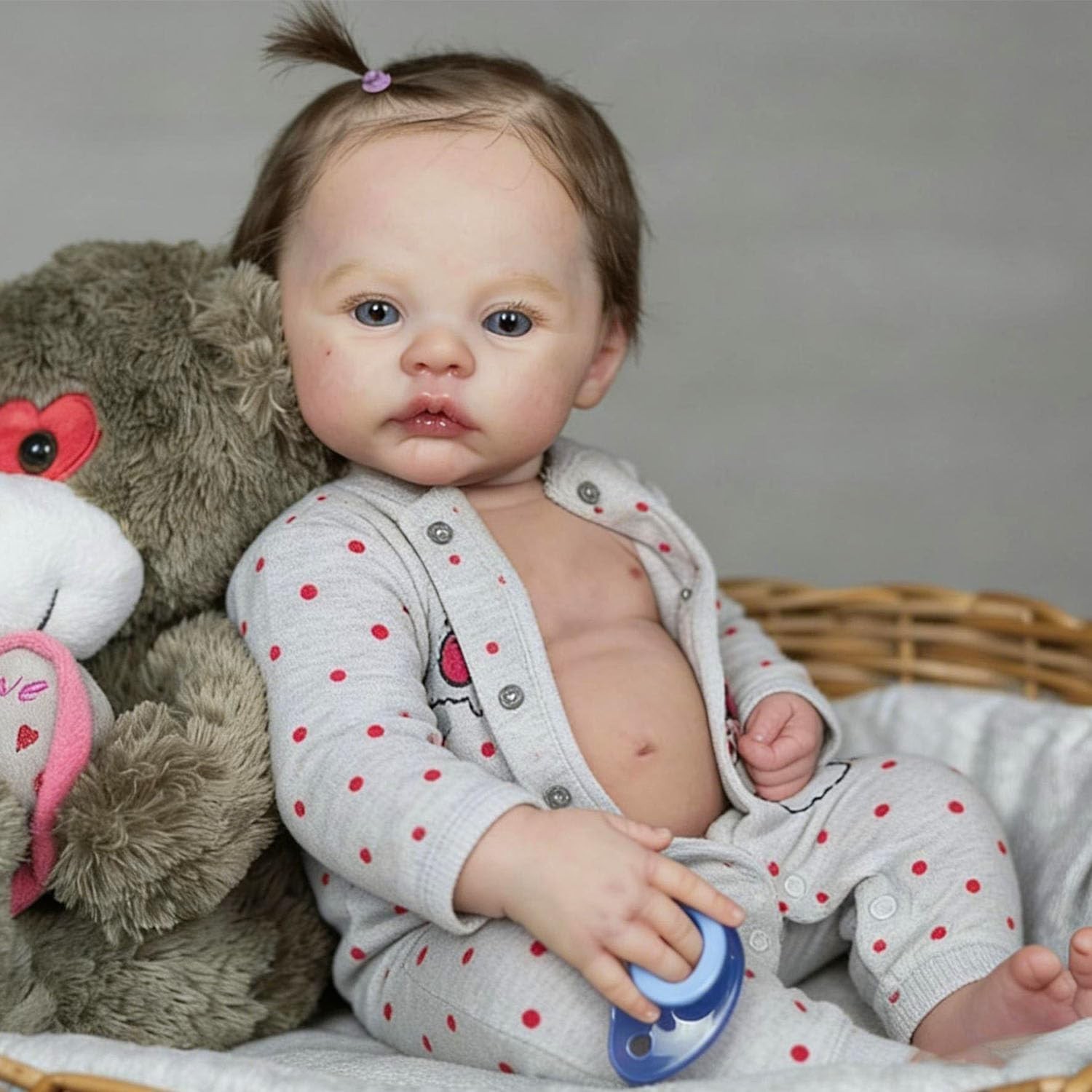 19&Prime; Lifelike Reborn Baby Dolls Full Body Silicone Realistic Newborn Doll Gift...