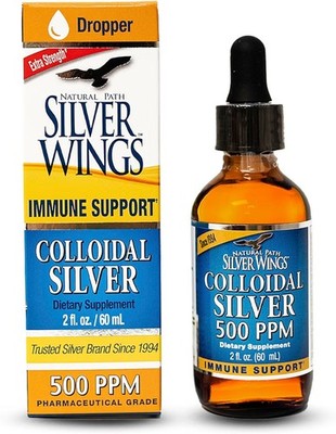 Silver Wings Colloidal Silver 500 PPM Dropper  2oz