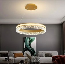 RUIBOOXIN Modern LED Chandelier 1 Ring 19.7in Pendant Lighting for Kitchen