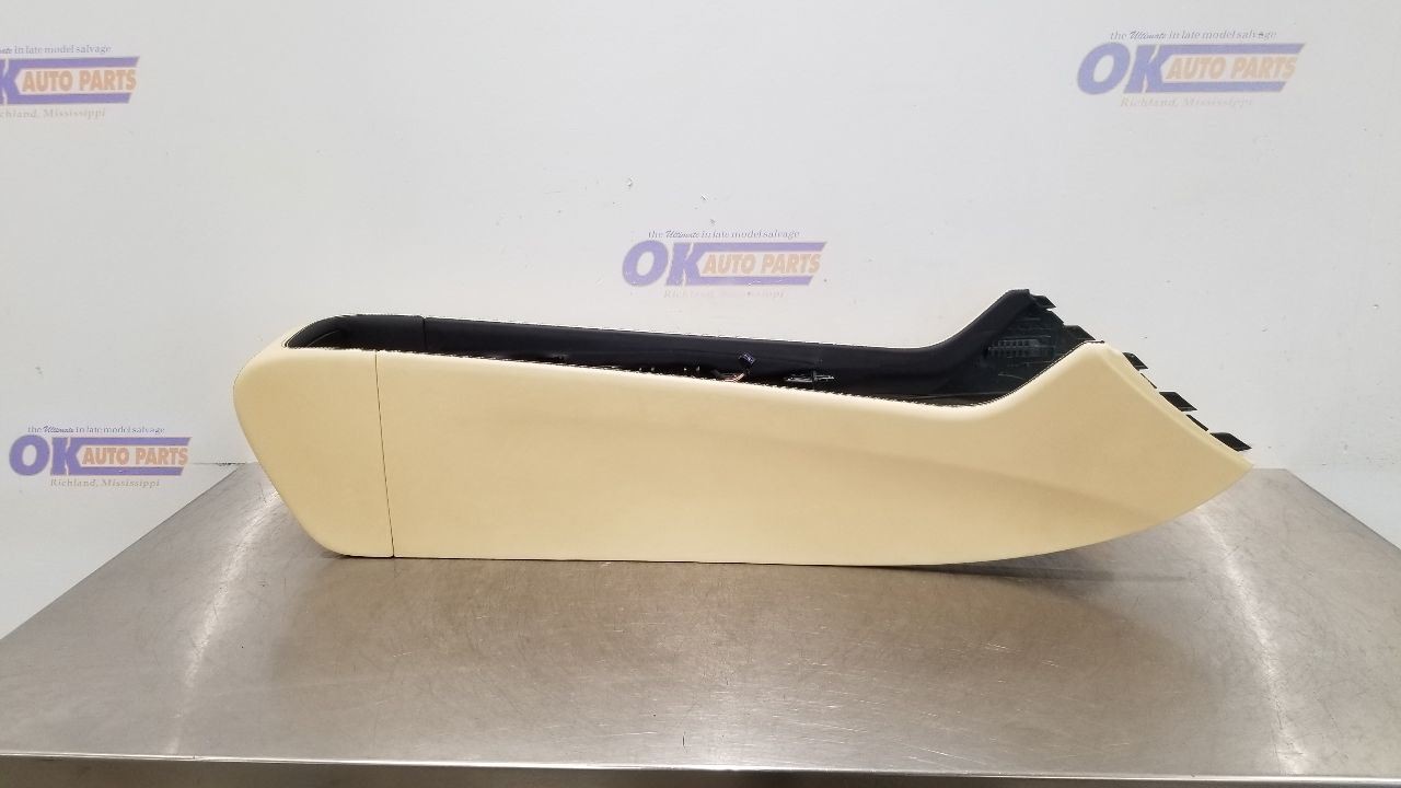 16 BENTLEY CONTINENTAL GTC FRONT FLOOR CENTER CONSOLE BASE TAN LEATHER