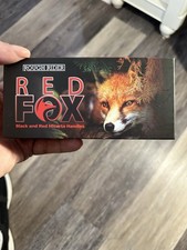 Rough Rider Red Fox Micarta Handle Black Red Slipjoint 2-Blade Clip 440 Steel