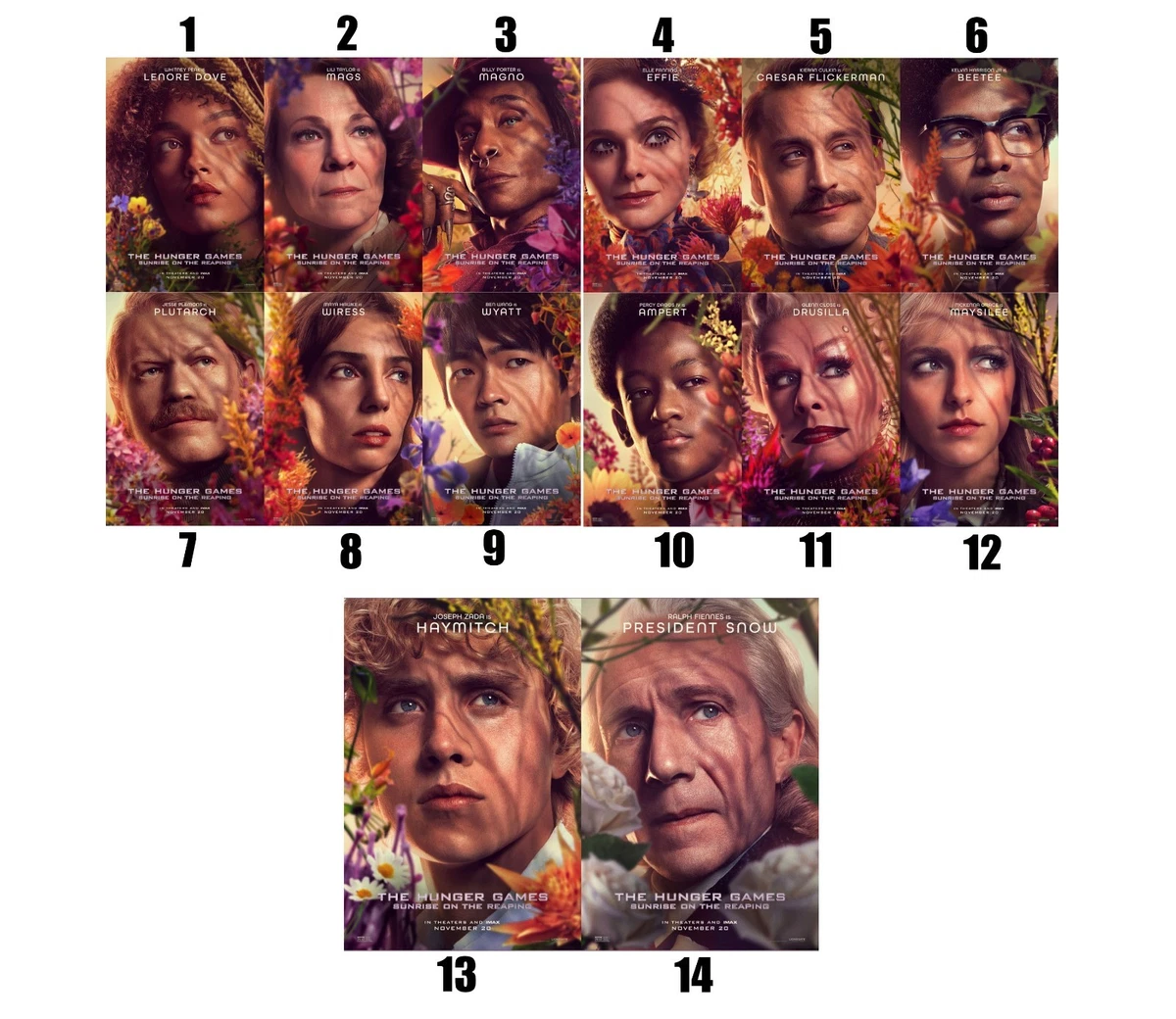 Character for The Hunger Games: Sunrise on the Reaping 2026 Movie Poster