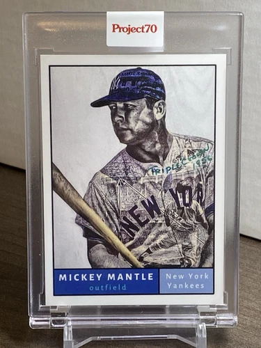 2021 Topps Project 70 #473 Mickey Mantle New York Yankees by Lauren Taylor