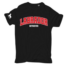 Herren T-Shirt Labrador Retriever LOGO schwarz braun gelb Größe S - 5XL