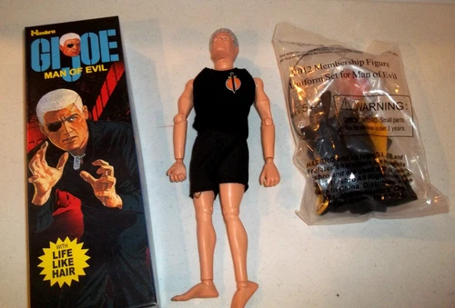GI Joe 1/6 Scale Collector Club Man of Evil Figure, Accessory Set & Box