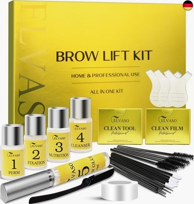 Augenbrauen Lifting Set, DIY Brow Lifting Set für Zuhause, ELVASO Sofortiger