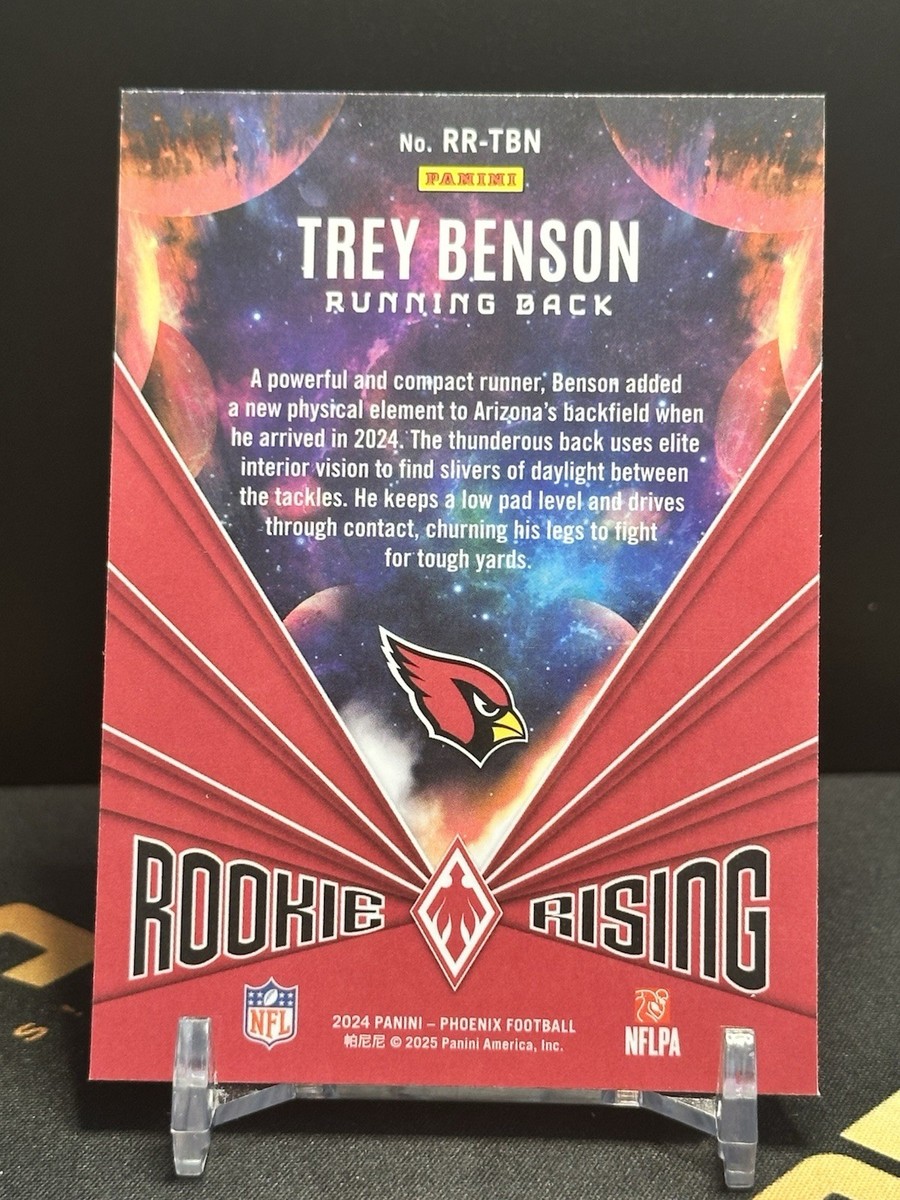 2024 Phoenix Tre Benson Rising Rookie RC Purple Holo #RR-TBN SP