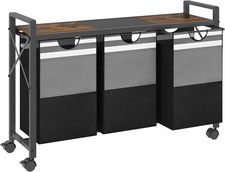 Laundry Sorter W/ Shelf,Laundry Basket Organizer,Laundry Hamper W/ Shelf 3  11