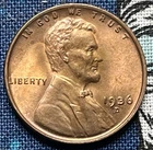 1936-D RD BU Lincoln Wheat Cent Nice Coin Free S&H S-15