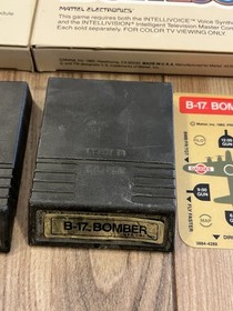 Intellivision Voice Synthesis Cartridges Bomb Squad B-17 Bomber Space Spartans