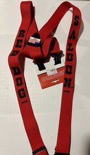 NEW Red Dog Saloon Suspenders Juneau Alaska USA Heavy Duty Utility Clasp Closure