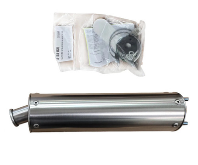 #ad #ad Arrow Appr Exhaust Muffler Spare Titan Round Sil DERBI GPR 50 NUDE 2004 2005 GBP 51.46