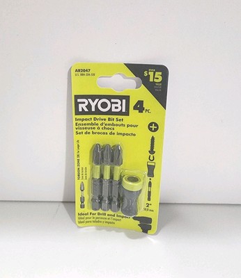 Ryobi AR2047  Impact Driver Bit Set 4pc.  
