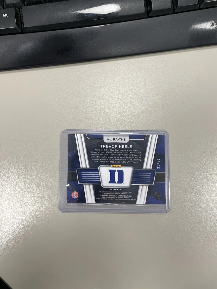 2022 Panini Spectra TREVOR KEELS 🔥 Rise Above Meta Prizm # 21/25 - Image 2 of 2
