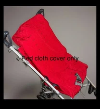Red Cloth Cover For MACLAREN MAJOR ELITE Stroller Chair -RED CLOTH COVER ONLY 🔴